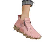 Chassures Femme,Bottines tendance pour femmes, décontractées, à talon moyen, pour l'extérieur, à porter au quotidien, avec semelle antidérapante, confortables, idéales pour accompagner un jean (38)