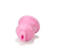 Chastity Cage Hommes avec 4 mousquetons et serrures invisibles Cage de chasteté en résine respirante Hommes SM Fétiche Bondage Sex toys pour entraînement du pénis (Pink-S)