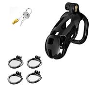 Chastity Cage Men Small Cage De Chasteté Plusieur Anneaux,black-Standard | Cages Chastetée Chastete Homme Taille Plate Flat Set Male Micro Silicone Souple Noir Rose Silicon Pink,black-Standard