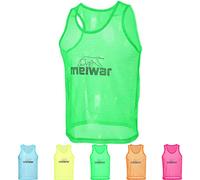 Chasuble De Sport - Dossard De Foot, Hockey, Basket | Pack De 10 | Maillot Enfant et Adulte | Vert L