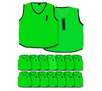 Chasuble en maille numérotés de 1 à 15 Precision (x15) Vert TU Unisex