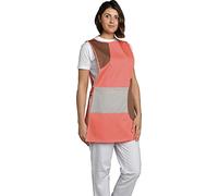 Chasuble médicale femme pour entretien nettoyage. Vêtement de travail pour agent d'entretien, instituts médicaux réglable par pattes, taille S à XXL. (Abricot, XL)