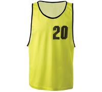 Chasuble numérotées de 16 à 20 Tremblay CT Jaune S