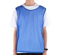 Chasuble Sport Adulte, Chasuble d'Entraînement Maillots de Football, Chemises de Foot, Dossard Hommes et Femmes, Paquet de 12(Bleu)