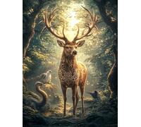 Chat 5D Peinture Diamant Painting Animal DIY Diamond Painting Adulte, Diamond Canevas Kit Complet Adulte, Loisir Creatif Kit Cristal Débutants, Décoration Murale Maison, Cadeau 130x100cm, Model 337