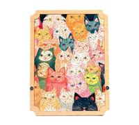 Chat 96pcs | en Bois Super Dur pour Adultes, Hommes et Femmes | Unique en Forme de Chat, Cadeau Amusant et Stimulant pour Les Amis, la Famille et la décoration de la Maison.