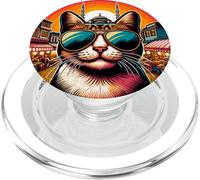 Chat à Istanbul Türkiye et Vacances Turques PopSockets PopGrip pour MagSafe