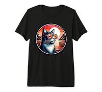 Chat à l'archipel Loften en Norvège T-Shirt Haut de Gamme