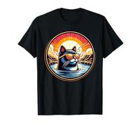 Chat à l'Islande Hot Springs and Island T-Shirt