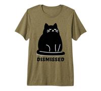 Chat agacé rejeté Sarcastique Rolling Eyes Kawaii Cat T-Shirt Haut de Gamme