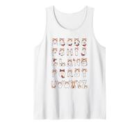 Chat Alphabet Hommes Femmes Enfants Chat Drôle Débardeur