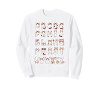 Chat Alphabet Hommes Femmes Enfants Chat Drôle Sweatshirt