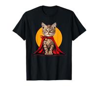 Chat amusant avec draperie héroïque T-Shirt