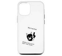 Chat amusant avec pistolet n'est pas amusant lorsque les chats ont le pistolet Coque pour iPhone 12/12 Pro