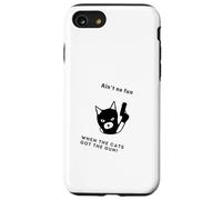 Chat amusant avec pistolet n'est pas amusant lorsque les chats ont le pistolet Coque pour iPhone SE (2020) / 7 / 8