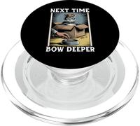 Chat Amusant dans Une boîte avec nœud Profond pour Amoureux des Chats PopSockets PopGrip pour MagSafe