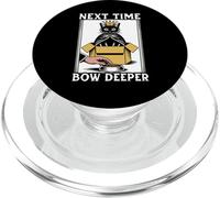 Chat Amusant dans Une boîte avec nœud Profond pour Amoureux des Chats PopSockets PopGrip pour MagSafe