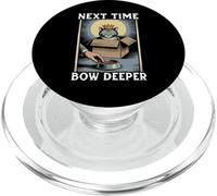 Chat Amusant dans Une boîte avec nœud Profond pour Amoureux des Chats PopSockets PopGrip pour MagSafe