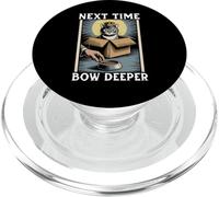 Chat amusant dans une boîte avec nœud profond pour amoureux des chats PopSockets PopGrip pour MagSafe