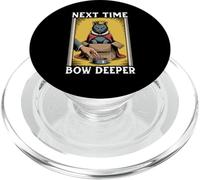 Chat Amusant dans Une boîte avec nœud Profond pour Amoureux des Chats PopSockets PopGrip pour MagSafe