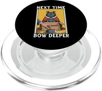 Chat Amusant dans Une boîte avec nœud Profond pour Amoureux des Chats PopSockets PopGrip pour MagSafe