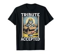 Chat Amusant dans Une boîte Hommage accepté pour Les Amoureux des Chats T-Shirt