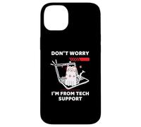 Chat Amusant Don't Worry I'm from Tech Support Coque pour iPhone 14 Plus