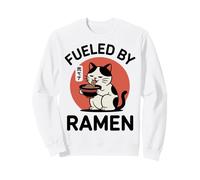 Chat Amusant « Fueled by Ramen » Japonais Kawaii Anime Cat Sweatshirt