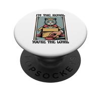 Chat amusant I'm The Royal You're The Loyal Cat Lover PopSockets PopGrip Adhésif