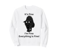 Chat Amusant « It is Fine I'm Fine Everything is Fine » Halloween Sweatshirt