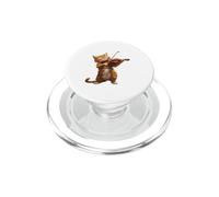 Chat Amusant Jouant du Violon pour Les Amateurs de Chat et de violons PopSockets PopGrip pour MagSafe