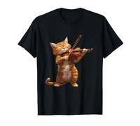 Chat Amusant Jouant du Violon pour Les Amateurs de Chat et de violons T-Shirt Graphique avec Valeur