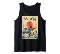 Chat Amusant Jouant du Violon pour Musicien de Jazz violoniste Débardeur