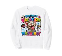 Chat Amusant mentalement en Vacances ne Faisant Rien physiquement Sweatshirt