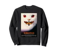 Chat Amusant Midnight Meow Moths Silence of The Cats Sweatshirt