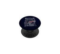 Chat Amusant pêche à la Truite Arc-en-Ciel Vintage Lake Life Camping PopSockets PopGrip Adhésif