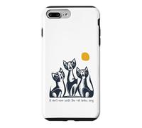 Chat Amusant Pun It Ain't Over Until The Cat Ladies Sing Coque pour iPhone 7 Plus/8 Plus