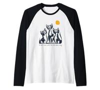 Chat Amusant Pun It Ain't Over Until The Cat Ladies Sing Manche Raglan