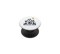 Chat Amusant Pun It Ain't Over Until The Cat Ladies Sing PopSockets PopGrip Adhésif