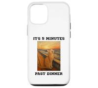Chat Amusant Qui miaule C'est 5 Minutes passées du dîner bouleversé Kitty Coque pour iPhone 12/12 Pro