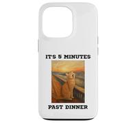 Chat Amusant Qui miaule C'est 5 Minutes passées du dîner bouleversé Kitty Coque pour iPhone 13 Pro