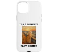 Chat Amusant Qui miaule C'est 5 Minutes passées du dîner bouleversé Kitty Coque pour iPhone 15 Plus