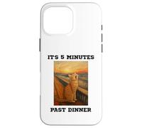 Chat Amusant Qui miaule C'est 5 Minutes passées du dîner bouleversé Kitty Coque pour iPhone 16 Pro Max
