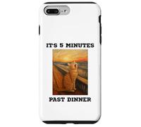 Chat Amusant Qui miaule C'est 5 Minutes passées du dîner bouleversé Kitty Coque pour iPhone 7 Plus/8 Plus