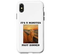 Chat Amusant Qui miaule C'est 5 Minutes passées du dîner bouleversé Kitty Coque pour iPhone X/XS