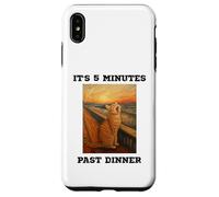 Chat Amusant Qui miaule C'est 5 Minutes passées du dîner bouleversé Kitty Coque pour iPhone XS Max