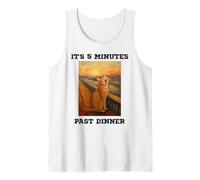 Chat Amusant Qui miaule C'est 5 Minutes passées du dîner bouleversé Kitty Débardeur