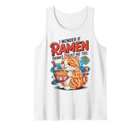 Chat Amusant Ramen « Ramen Pense à Moi Aussi » Débardeur