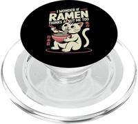 Chat Amusant Ramen « Ramen Pense à Moi Aussi » PopSockets PopGrip pour MagSafe