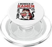 Chat Amusant Ramen « Ramen Pense à Moi Aussi » PopSockets PopGrip pour MagSafe